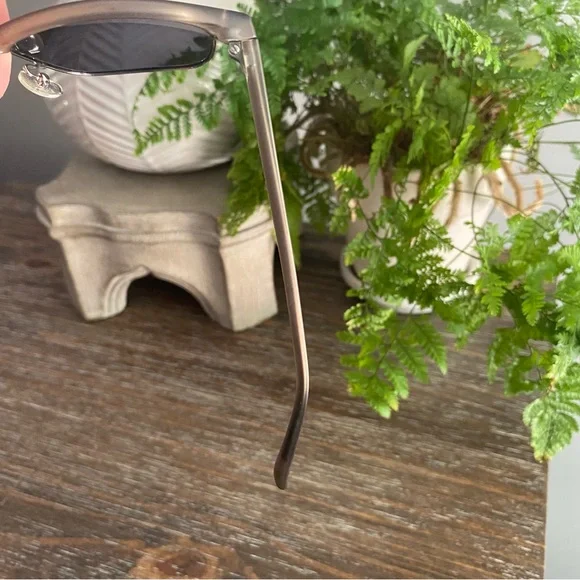 Cole Haan Mens Polarized Sunglasses Partial Frame Matte Grey Accessories - Picture 12 of 15